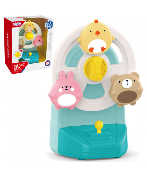Երաժշտական ​​ուսուցողական խաղալիք Woopie Baby Animal Carousel