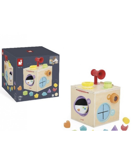 Փայտե բազմաֆունկցիոնալ խաղ SENSORY BOX