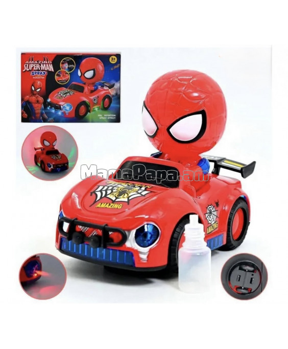 Երաժշտական մեքենա Spiderman ծխով