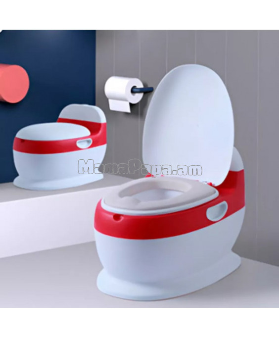 Գիշերանոթ փափուկ նստատեղով, կապույտ