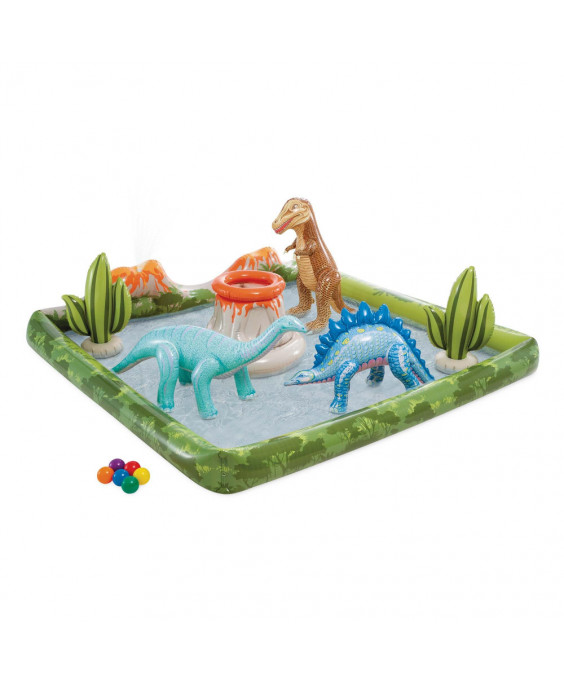 Լողավազան փչվող, ջրային կենտրոն 201x201x36սմ «Jurassic Adventures» 56132 
