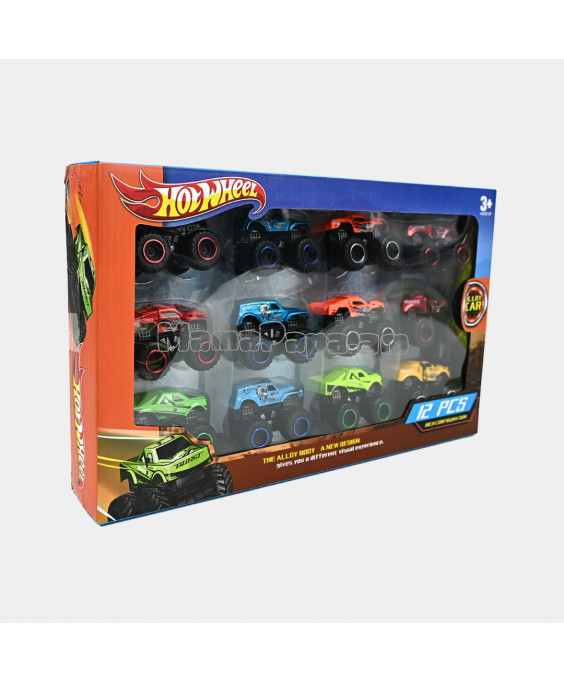  մեքենաների հավաքածու 12 հատ տուփով monster truck