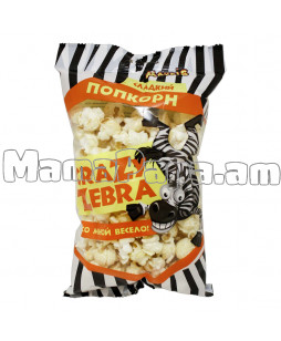 Ադիբուդի / Պոպկորն աղի «Crazy Zebra» -80գ.
