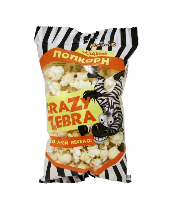 Ադիբուդի / Պոպկորն աղի «Crazy Zebra» -80գ.