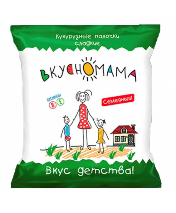Եգիպտացորենի քաղցր ձողիկներ  «Вкусномама Семейный» - 90գ.